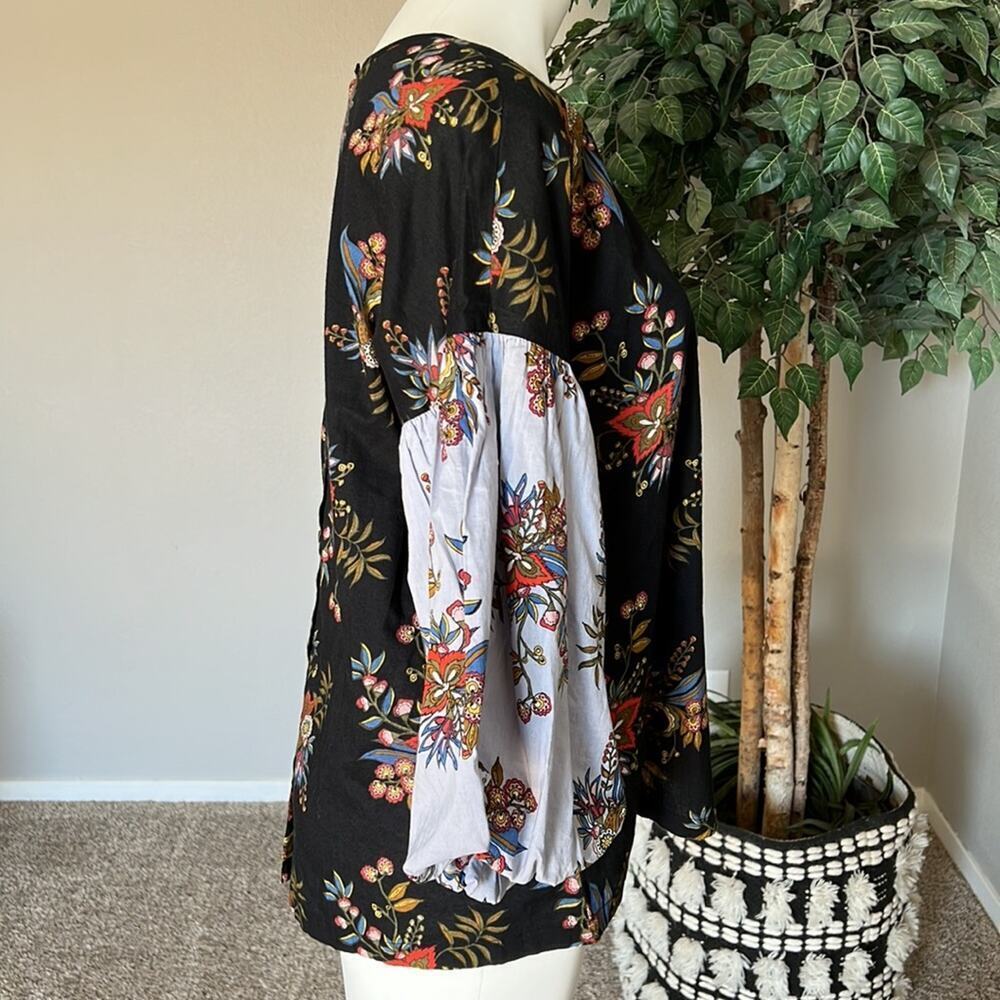 LOFT Puff Sleeve Printed Blouse - Picture 5 of 8